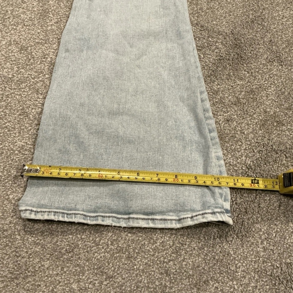 American Eagle Next Level Stretch distressed blue denim jeans boot cut size 8 - Picture 6 of 9